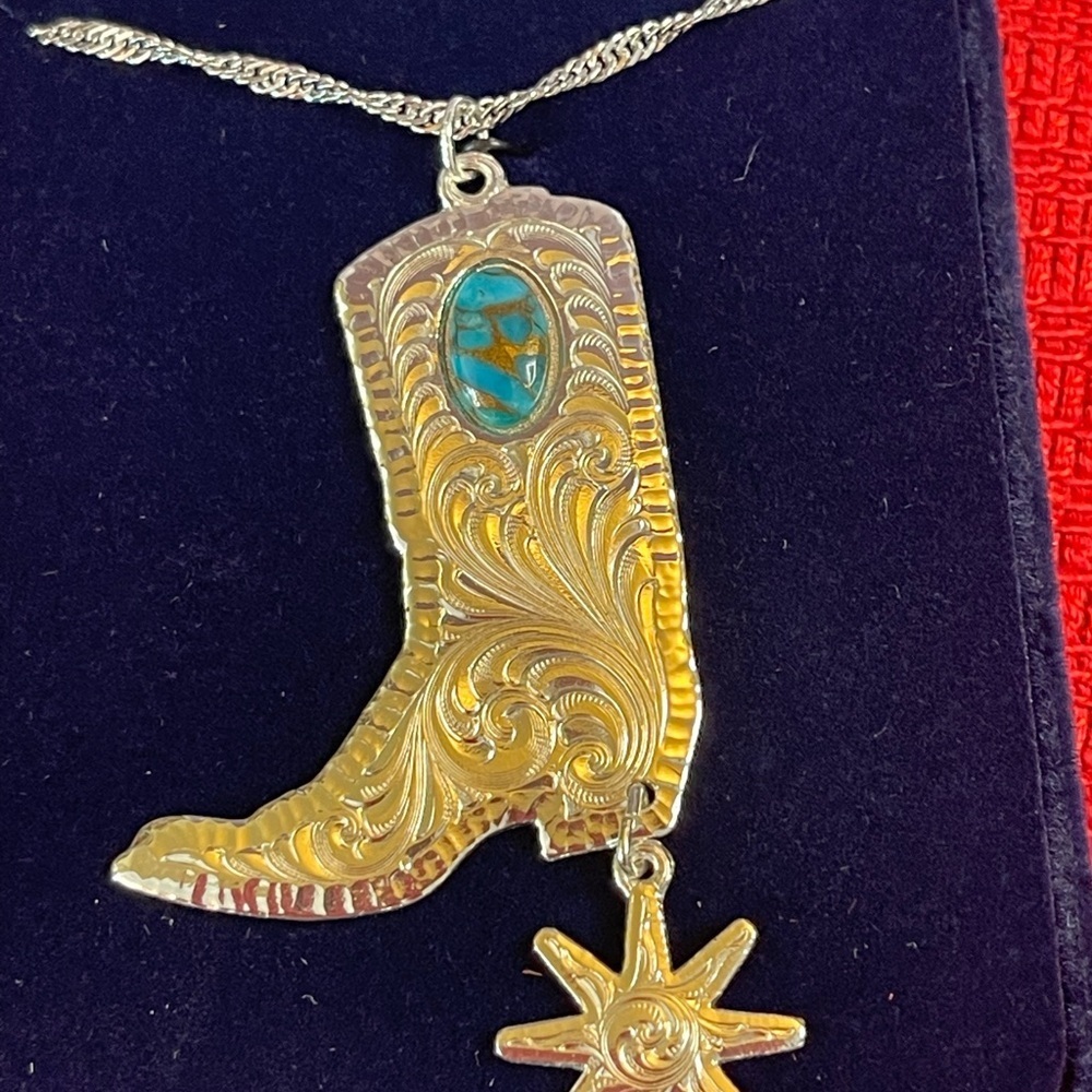 New Montana Silversmith’s turquoise necklace - Picture 2 of 3